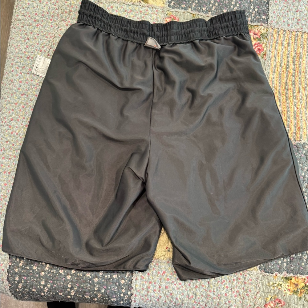 Nike Men's Black Athletic Shorts with Yellow Trim - Picture 7 of 7